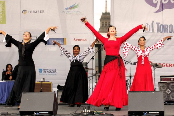 Flamenco Spanish dance performed by Arte Flamenco Spanish Dance Company, at the International Students Festival in Toronto. Photo: Preeteesh Peetabh Singh / The Dialog