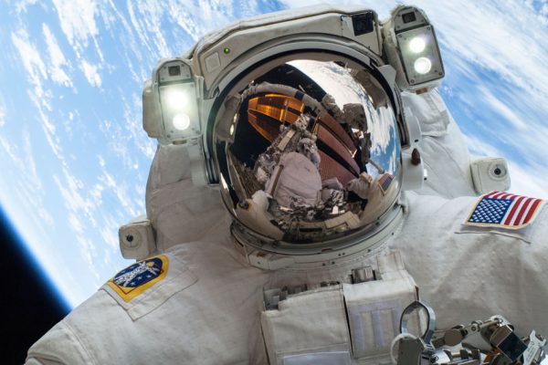 Your selfie can't possibly top the one Astronaut Mike Hopkins took while on a spacewalk outside the International Space Station on Dec. 24, 2013. Photo: NASA