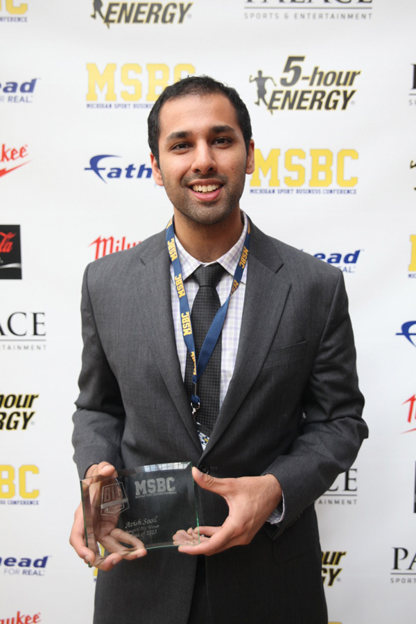 from the University of Michigan in Oct. 2013. PHOTO: MICHIGAN SPORT BUSINESS CONFERENCE