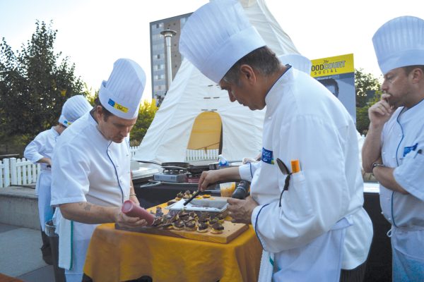 George Brown students at the Food Court Social Photo: Dora Liu/The Dialog