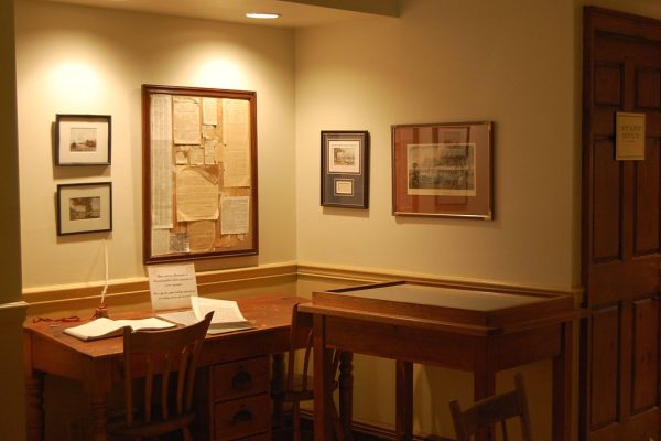 Image of a desk of Toronto's First Post Office