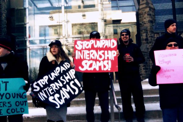 Production still from Pay Your Interns courtesy of Cynthia H. Pandev