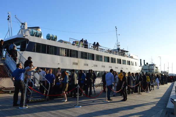 The line up outside the cruise revealed why it was SOLD OUT