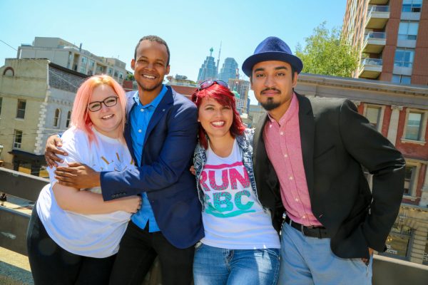 The Student Association board poses for a photo together
