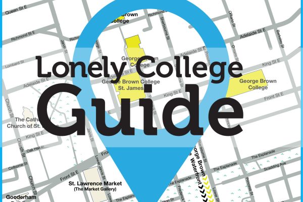 A map of St. James campus with text reading