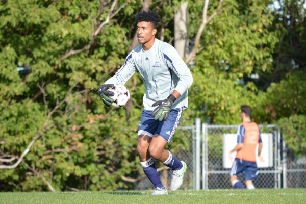 George Brown Huskies goalkeeper Jordan Sodhi