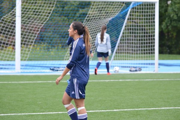 Sheridan Bruins score on George Brown Huskies