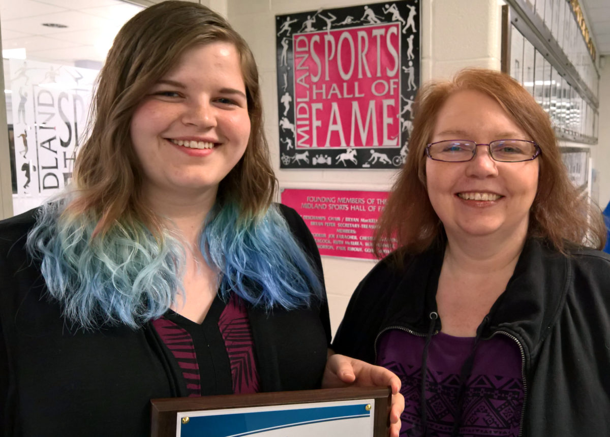 Kaeleigh Ferguson at the Midland Sports Hall of Fame