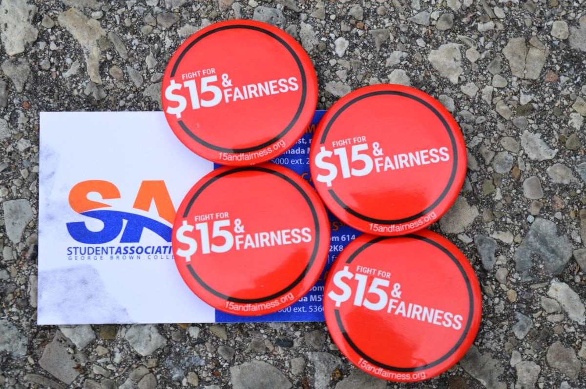The Student Association of George Brown College is raising it's minimum wage to $15 per hour. Photo: Steve Cornwell / The Dialog