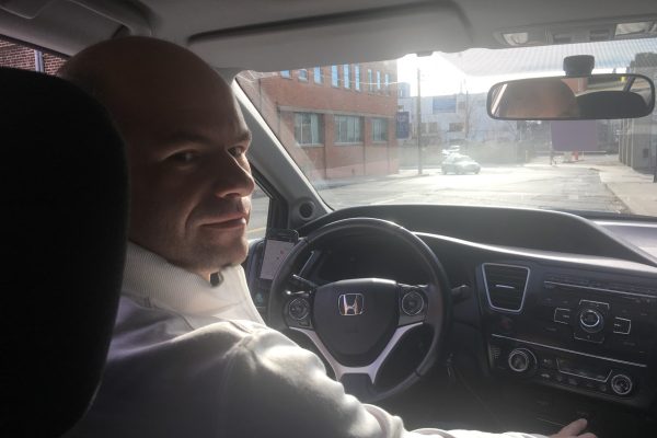 The GBC student, Fabio Ferreira, works part-time as Uber driver and he is concerned about the security incident at the company. Photo: Lidianny Botto / The
