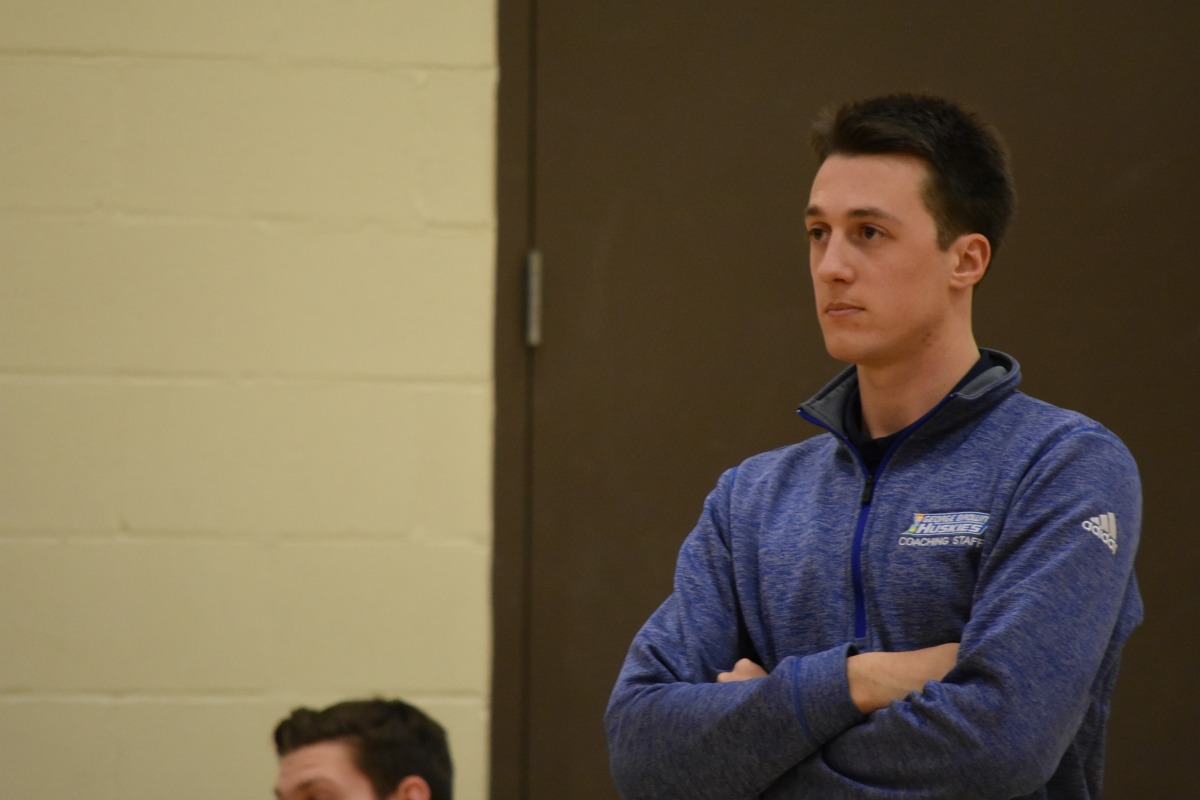 Huskies men's volleyball coach Garrett May was named OCAA Coach of the Year. File photo: Matthew Green / The Dialog