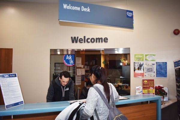 Marcus Holland, a student life ambassador at George Brown College, is one of thousands of part-time workers at Ontario colleges who have a tentative first collective agreement. Photo: Nico deVeber / The Dialog