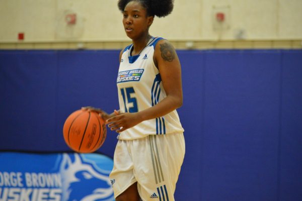 Tianna Sullivan makes history for GBC as the first player in the history of the program to reach 1,000 point career mark. Photo: Allison Preston/ The Dialog