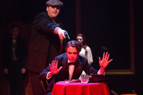 Daniel McCormack left and Eric Ollivier right have an altercation in The Picture of Dorian Gray. Photo: Cylla von Tiedemann