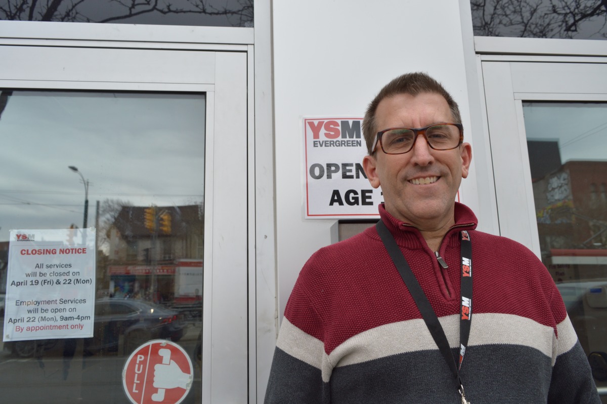 Bill Hall is the director of Evergreen centre for street youth in Chinatown. Photo: Nico deVeber / The Dialog